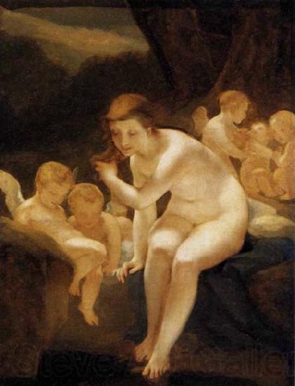 Pierre-Paul Prud hon Venus Bathing Spain oil painting art